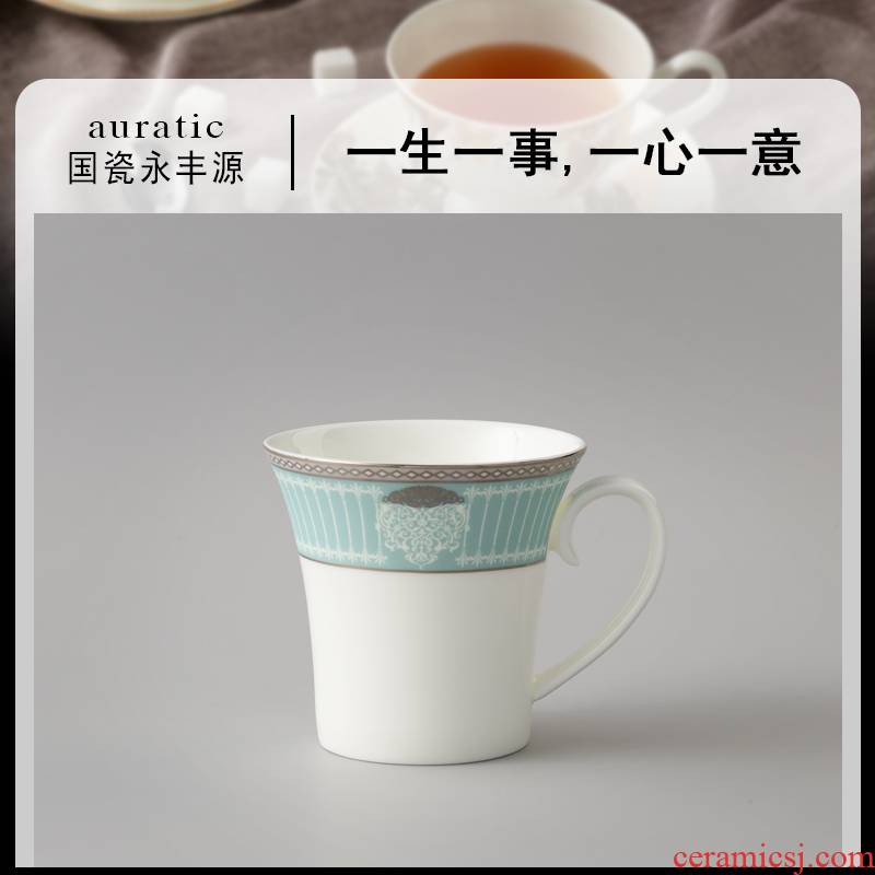 The porcelain yongfeng source deep yellow 320 creative glass coffee cup ceramic keller cup of cup 's office