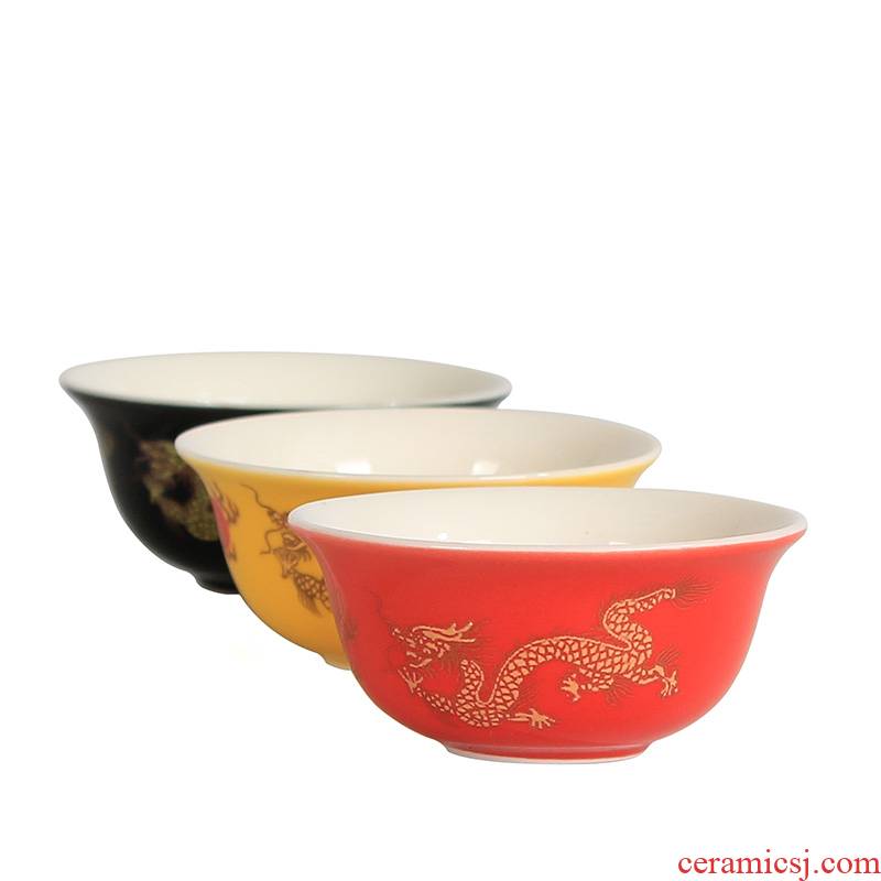 Light red glaze ceramic tea cups, built with the personal cup master cup small single CPU kung fu tea bowl sample tea cup