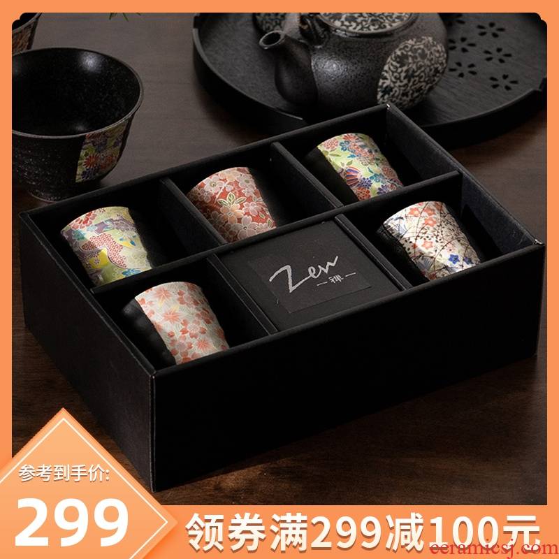 Japan imports ceramic cup gift boxes to send a person strong burn retro mugs creative move cups hot cups