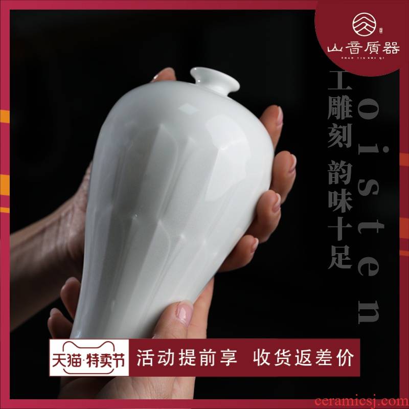 Wen run without mei bottles of zen tea flower flower implement home furnishing articles of jingdezhen ceramics vase manual its