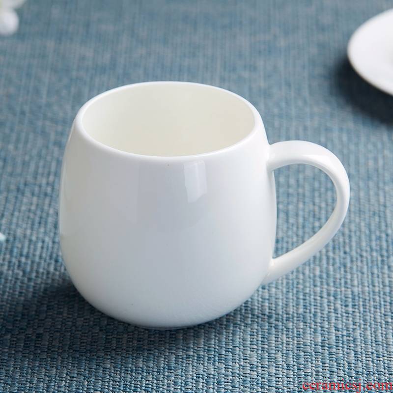 Mark cup jingdezhen ceramic cup tea cup ipads China creative fat cup with a cup of a cup of milk for breakfast