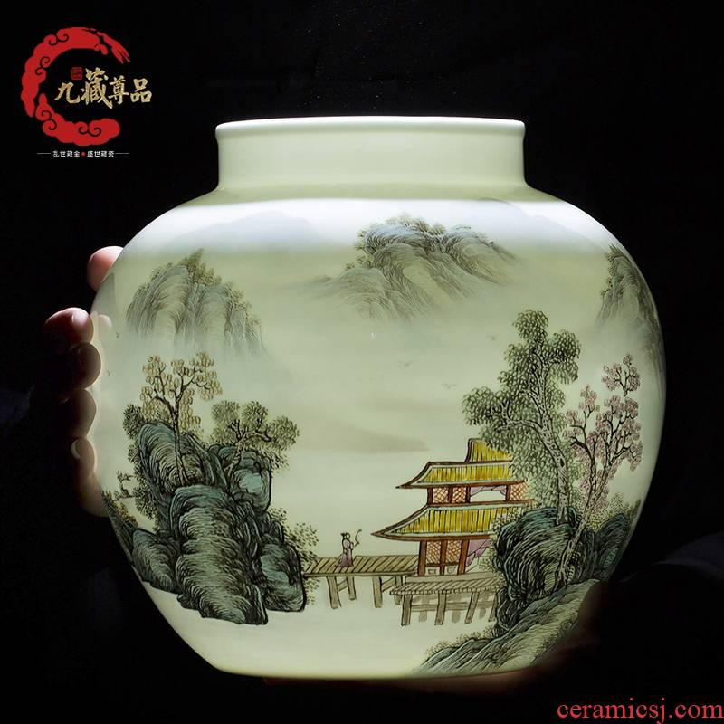 Jingdezhen ceramics shengshi people storage tank decoration decoration crafts soft outfit sitting room between example furnishing articles