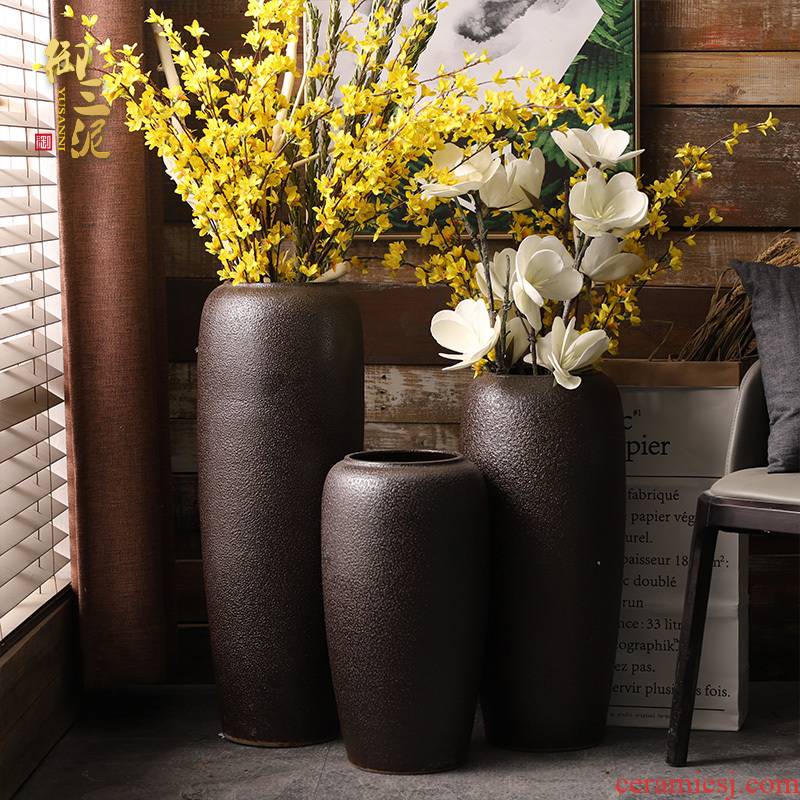 Ground vase POTS restoring ancient ways is I and contracted sitting room flower arranging furnishing articles dried flowers floral household jingdezhen ceramics