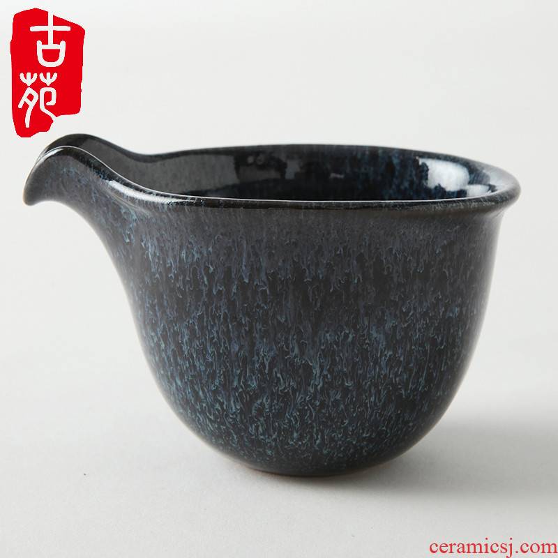 Ancient garden ceramics coarse pottery ceramics yixing purple sand kung fu tea set just a cup of tea and tea ware points duckbill ancientry