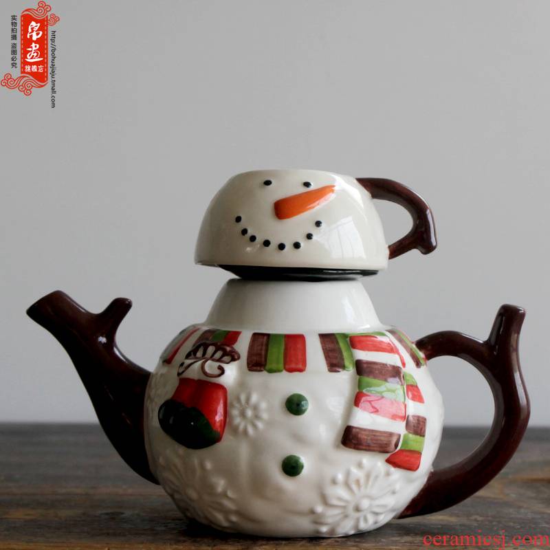 Shadow at home | jingdezhen ceramics continental cold ceramic kettle pot ornament adornment ornament porcelain teapot coloured drawing or pattern