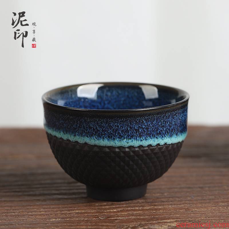 Built mud seal variable sample tea cup lamp that kung fu tea set home office master cup single cup small ceramic cup
