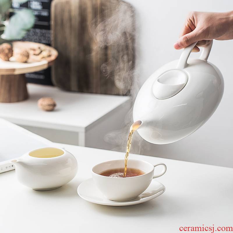 Larks European afternoon tea set ceramic coffee pot of tea utensils suit large capacity teapot family hotel