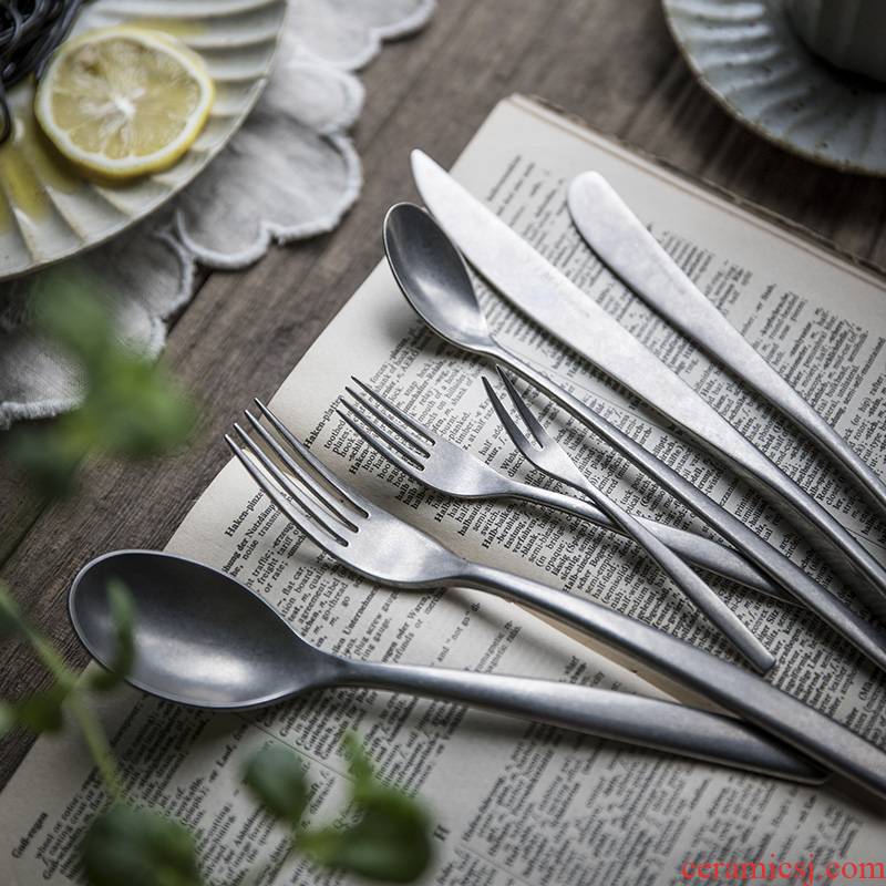 TaoDian stainless steel steak knife and fork spoon, three - piece western food knife and fork two suits for the at a full range of household tableware