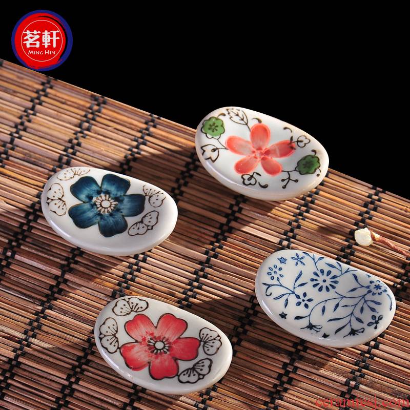 Under the glaze color Japanese ceramics tableware zakka porcelain ceramics chopsticks pillow rack chopsticks chopsticks