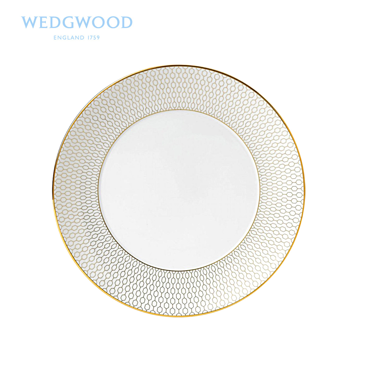WEDGWOOD waterford WEDGWOOD Arris iris white 20 cm series flat ipads porcelain/cold dish