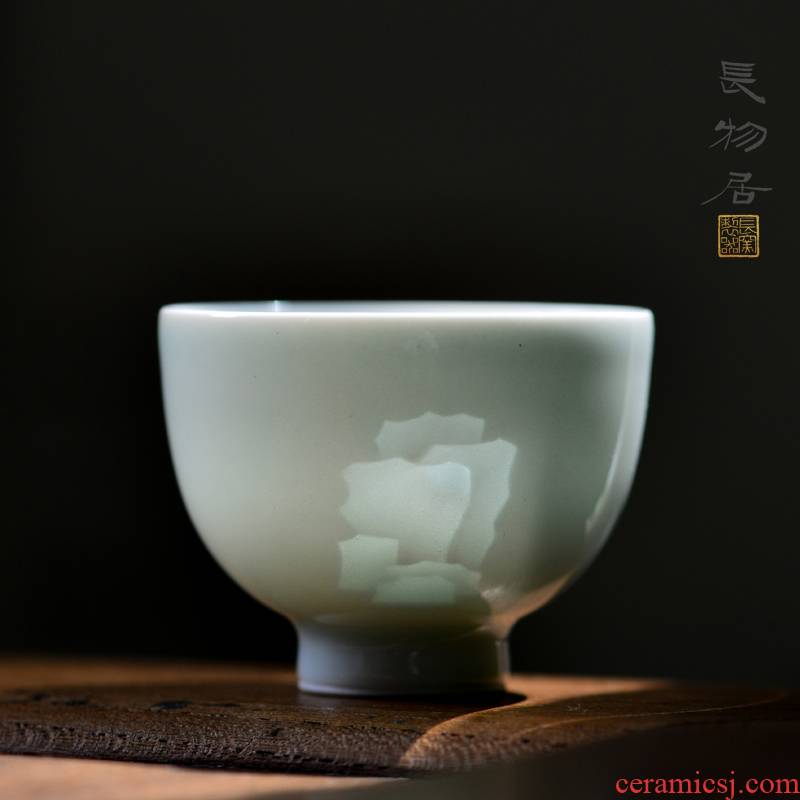Offered home - cooked shadow in green manual its landscape sample tea cup Shi Yin jingdezhen ceramic cups single tea cups