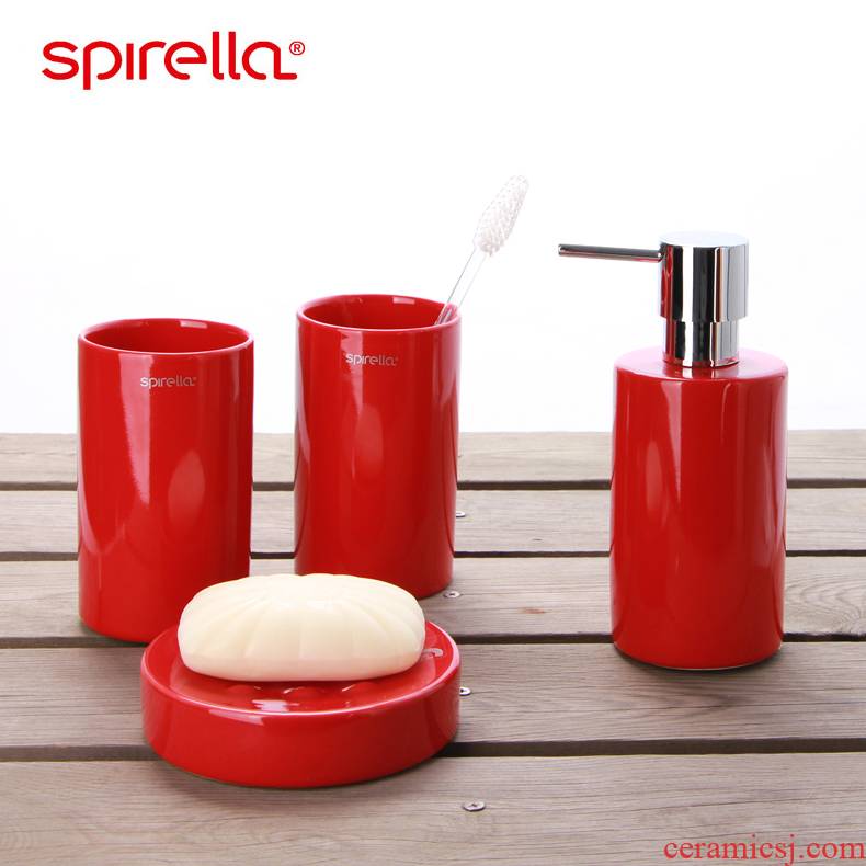 SPIRELLA/silk pury contracted Europe type four suit bathroom ceramic sanitary ware wash to wash gargle suite