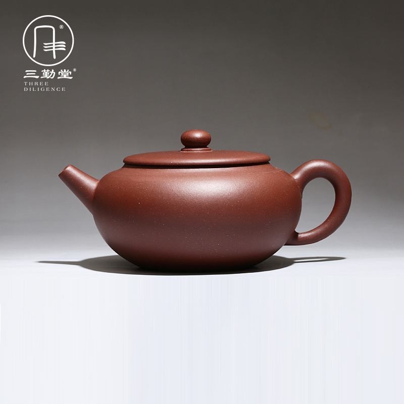 Three frequently hall are it yixing masters all hand kung fu tea kettle S26004 undressed ore SangBian purple clay pot