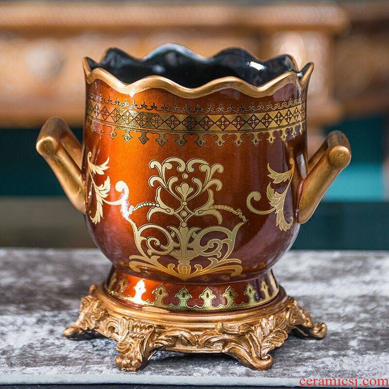 European court ceramic vase study classical furnishing articles American creative the sitting room porch dried flower flower vase