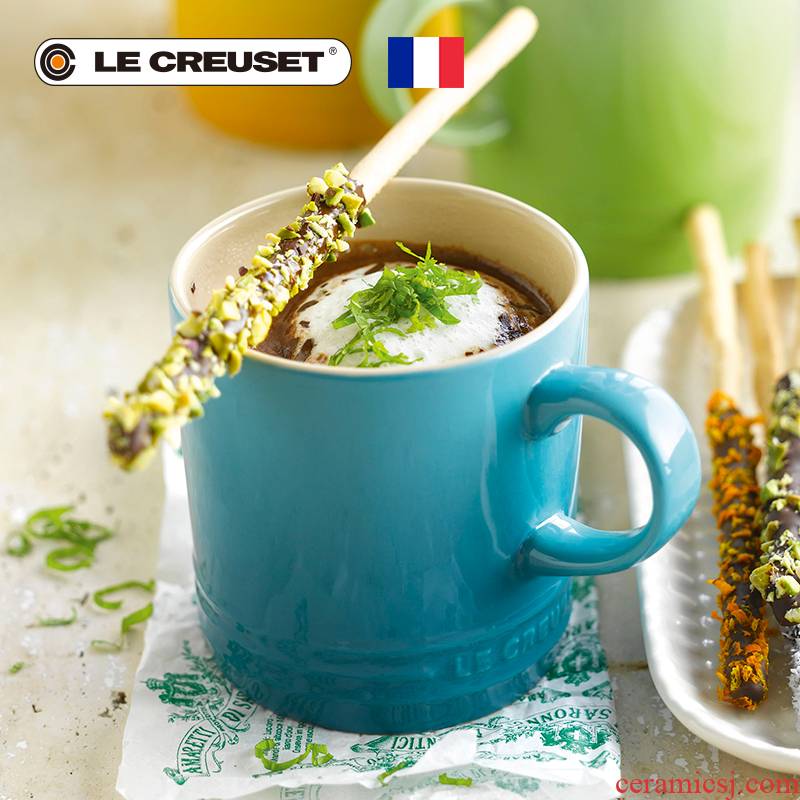 France 's LE CREUSET cool color stoneware mark 350 ml cup of coffee in the afternoon tea office giving his girlfriend