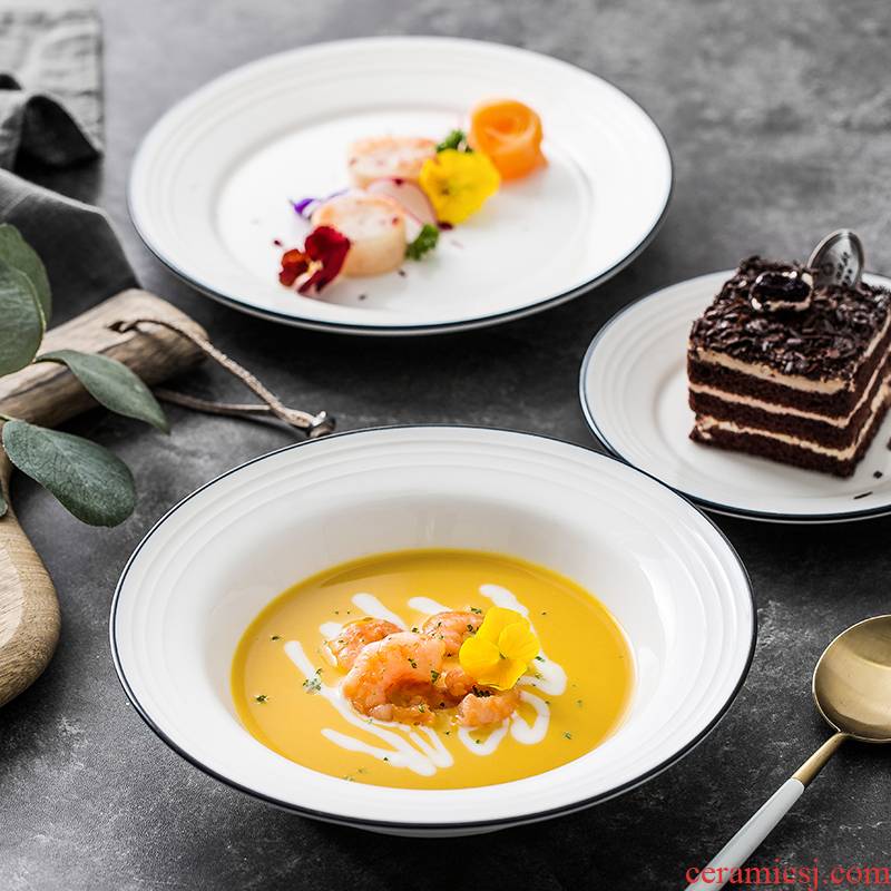 Tableware suit Nordic bowl dish dish household portfolio lovers eat dishes ceramic bowl Japanese dishes