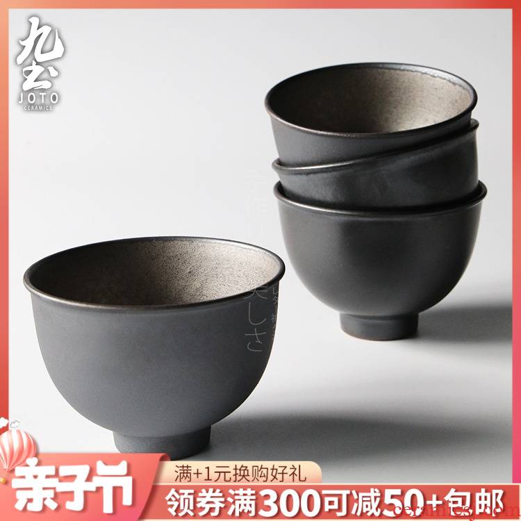 About Nine soil sample tea cup by hand Japanese kung fu masters cup ceramics cup zen individual variable glaze glass mugs