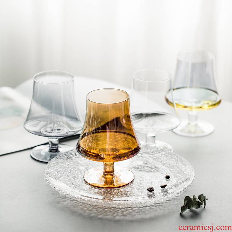 TaoDianHong household crystal glass of champagne glass cup brandy glass of whisky glass, the glass single pack