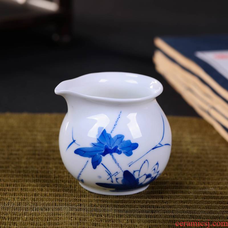 Offered home - cooked in jingdezhen ceramic tea set of blue and white porcelain tea fair keller sea checking tea tea tea ware accessories points