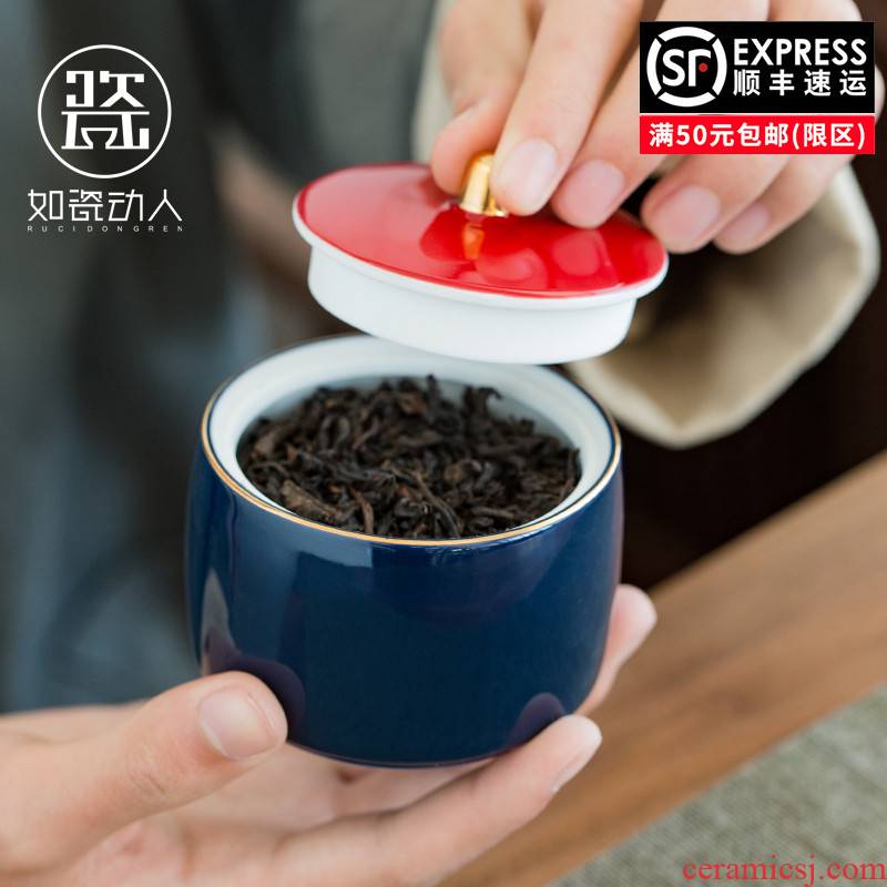 To the as porcelain and moving ceramic seal pot home portable mini tea caddy fixings warehouse small pu 'er tea boxes