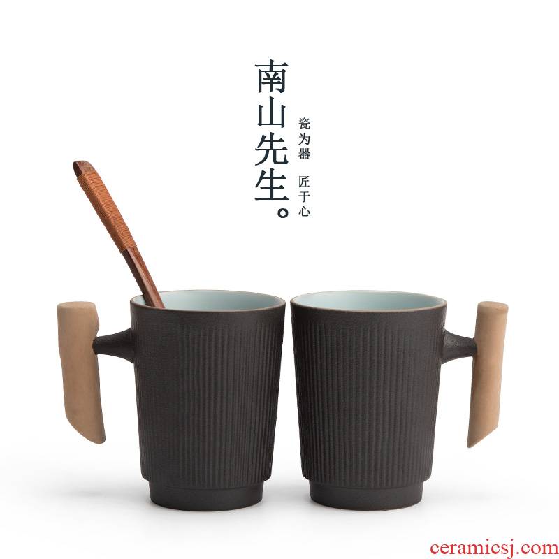 Mr Nan shan mark cup ceramic cups of coffee cup contracted office tea tea cup logo customization