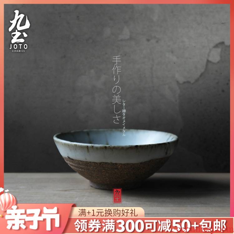 About Nine soil manual coarse pottery teacup tea tea set Japanese restoring ancient ways of primitive simplicity clay tea cups fullness ceramic tea set