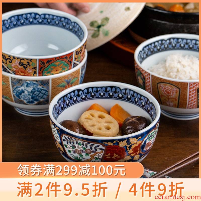 Meinung'm light to use a single imported from Japan Japanese key-2 luxury palace wind restoring ancient ways of household ceramics tableware have tian bowl