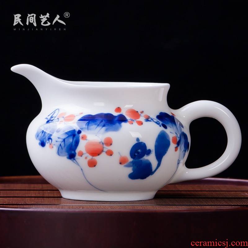 Points of tea ware jingdezhen ceramics fair hand - made porcelain cups of tea sea heat - resistant manual kung fu tea tea accessories