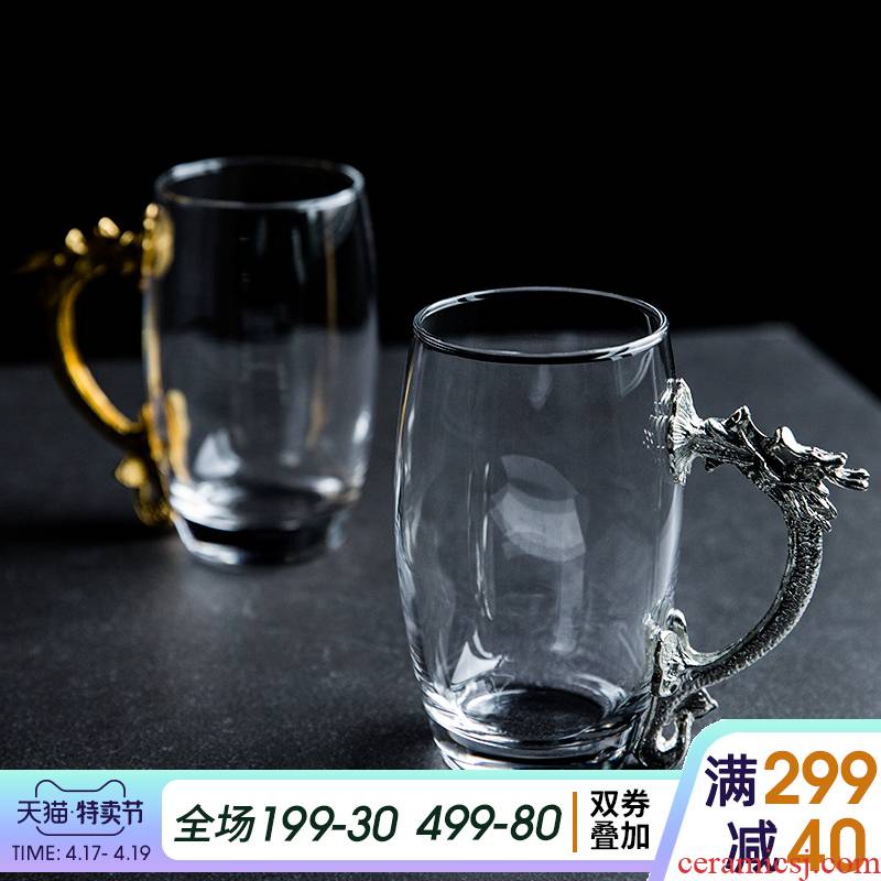 Creative ins wind enamel porcelain up phnom penh beer milk cup web celebrity glass glass juice cup