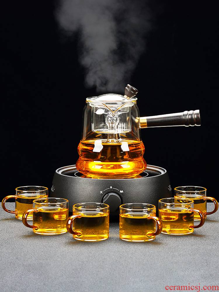 Tang Feng'm glass teapot electric household cooking and transparent pot put the pot of I and contracted electricity TaoLu filter side