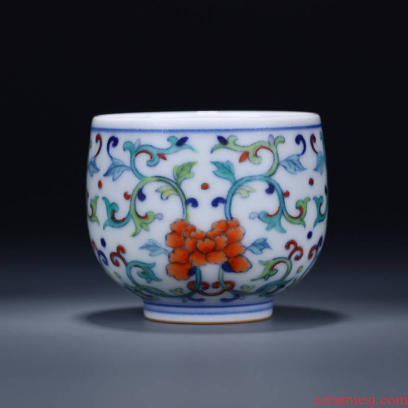 Offered home - cooked ceramic sample tea cup in hand - made color blue and white porcelain bowl with jingdezhen porcelain cups tea bucket tea handless small