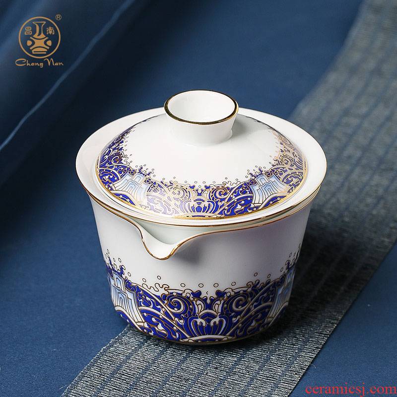 Chang south crack portable travel a pot of tea ceramics three gift shou yi mercifully pot fortuna 's suit