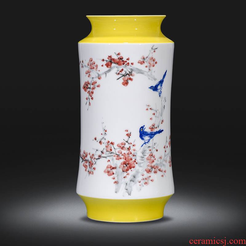 Jingdezhen ceramics hand - made vases, flower arranging dried flowers of modern Chinese style household furnishing articles sitting room adornment handicraft