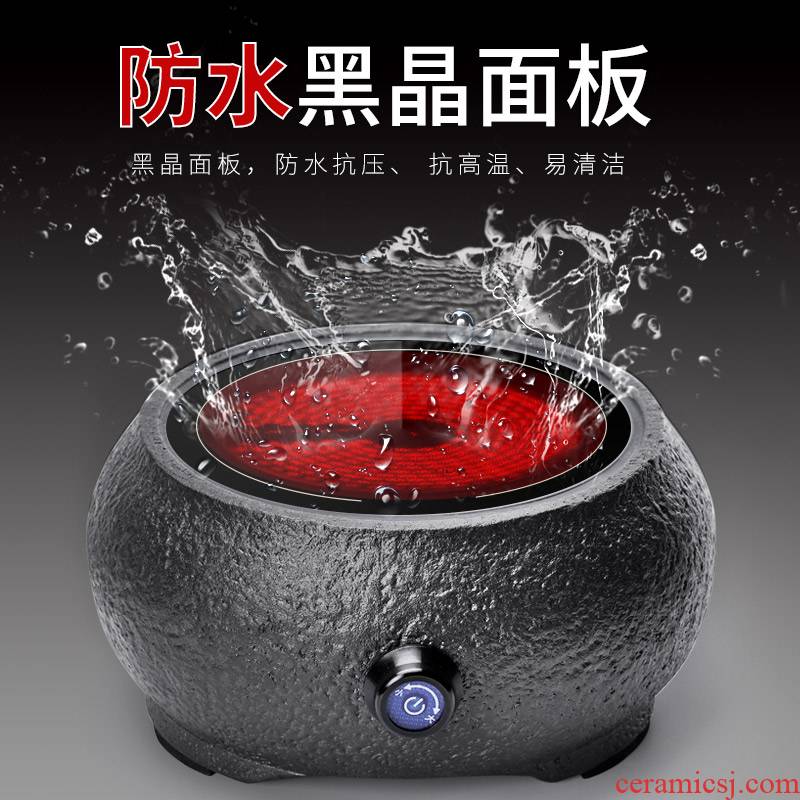Electric ceramic tea stove TaoLu household Electric heating cooking steaming tea tea in boiling water furnace boiling tea Z circular Electric heating furnace