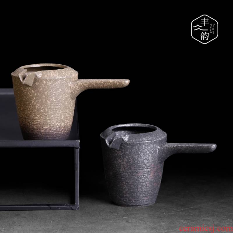 Tea and a cup of kung fu Tea Tea accessories archaize coarse pottery high - capacity ceramic points Tea fair keller