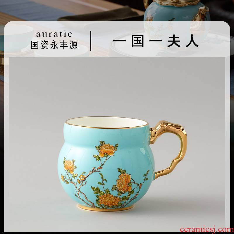 The porcelain Mrs Yongfeng source porcelain office 360 ml keller cup home tea cup Chinese wind ceramic cup