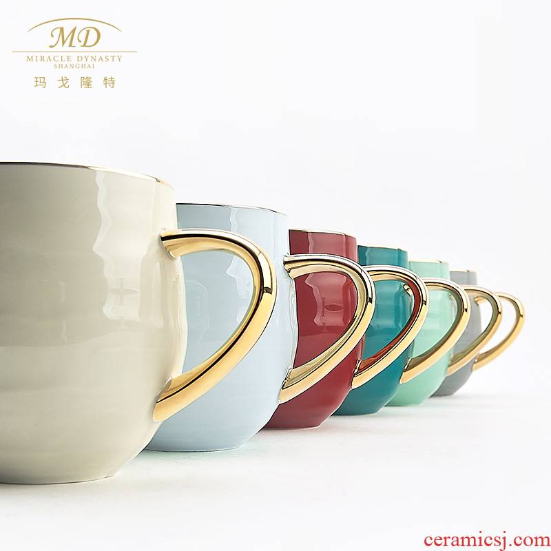 Margot lunt clouds series 6 color milk cup breakfast cup home office glass ceramic keller cup
