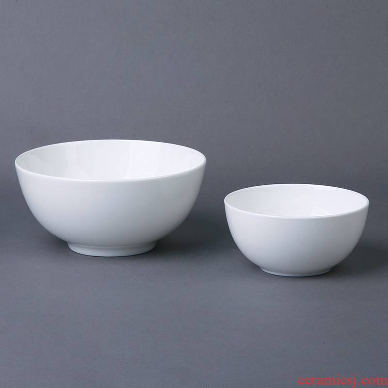 Pure white ipads porcelain bowls northern wind contracted household crockery bowl rainbow such as bowl rice bowls