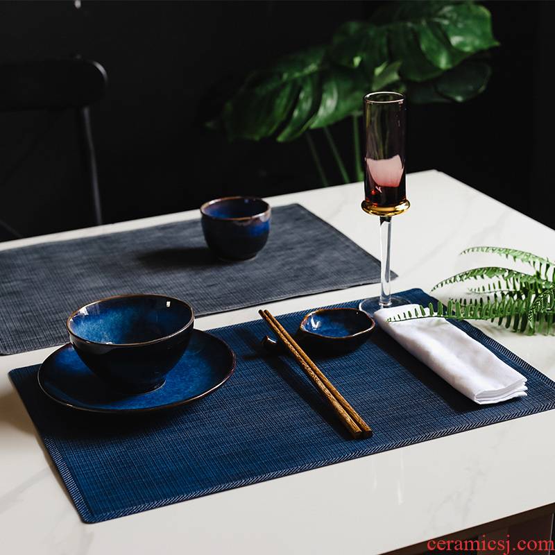 Tao soft leather Nordic western waterproof table MATS heat insulation as antiskid plate mat bowls mat cup mat household hot eat mat