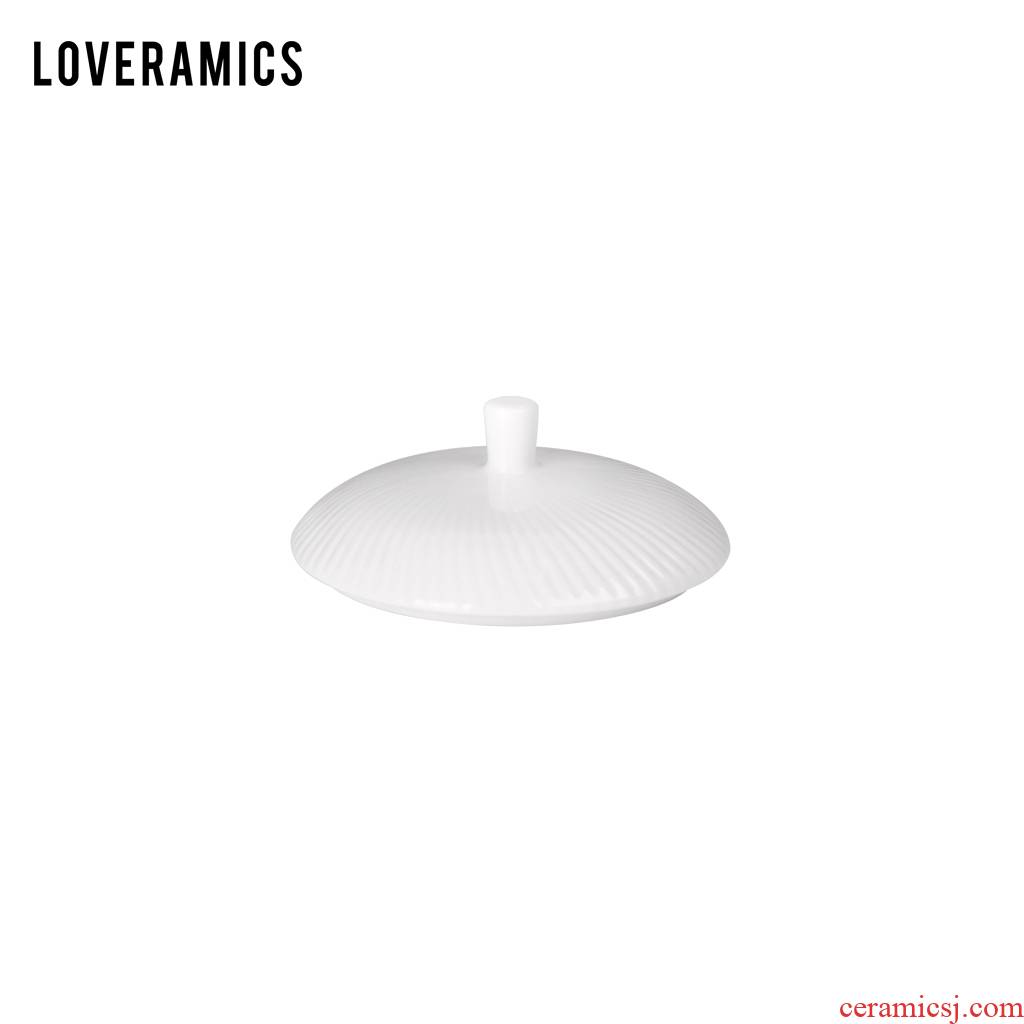 Loveramics love Mrs White jade ipads China 10 cm cup lid cover (White)