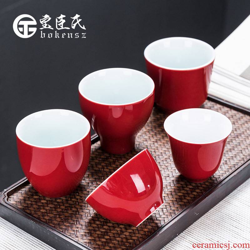 Ceramic kung fu tea cups at upstream of the master single cup tea bowl sample tea cup tea sets