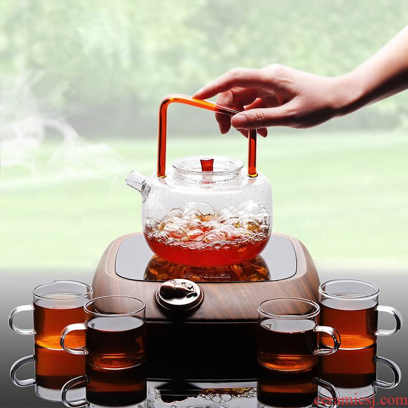 A complete set of heat - resistant glass tea set electric TaoLu cooking tea stove teapot household scented tea health tea tea