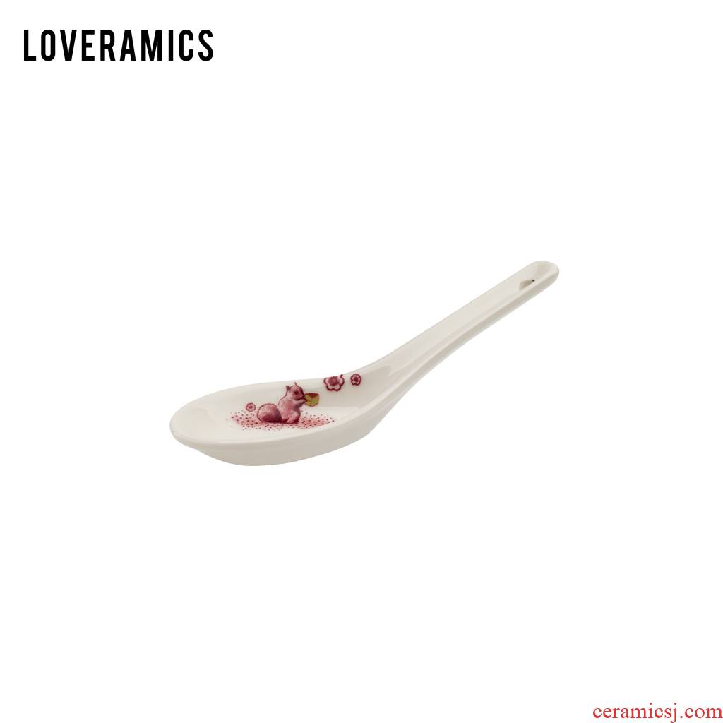 Mrs Loveramics love fantasy forest under the glaze color 14 cm dinner spoon, spoon, spoon, small spoon