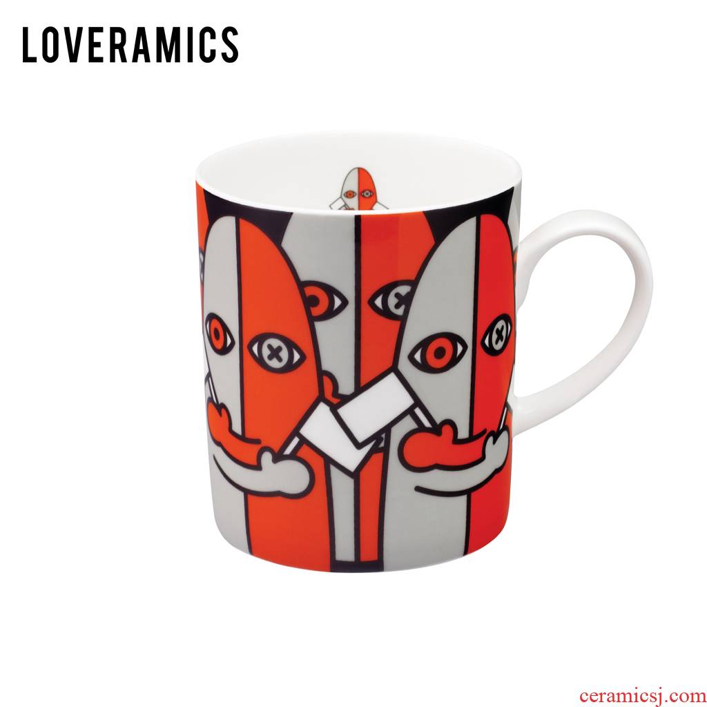 Loveramics love June I love mark cup three 380 ml ipads porcelain cup of milk tea cup cup (H & B)