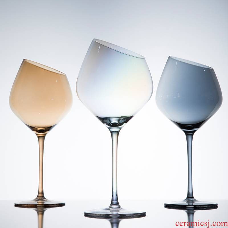 Bevel TaoDian glass of sparkling wine champagne cup goblet rainbow crystal wedding wedding white wine red wine glasses