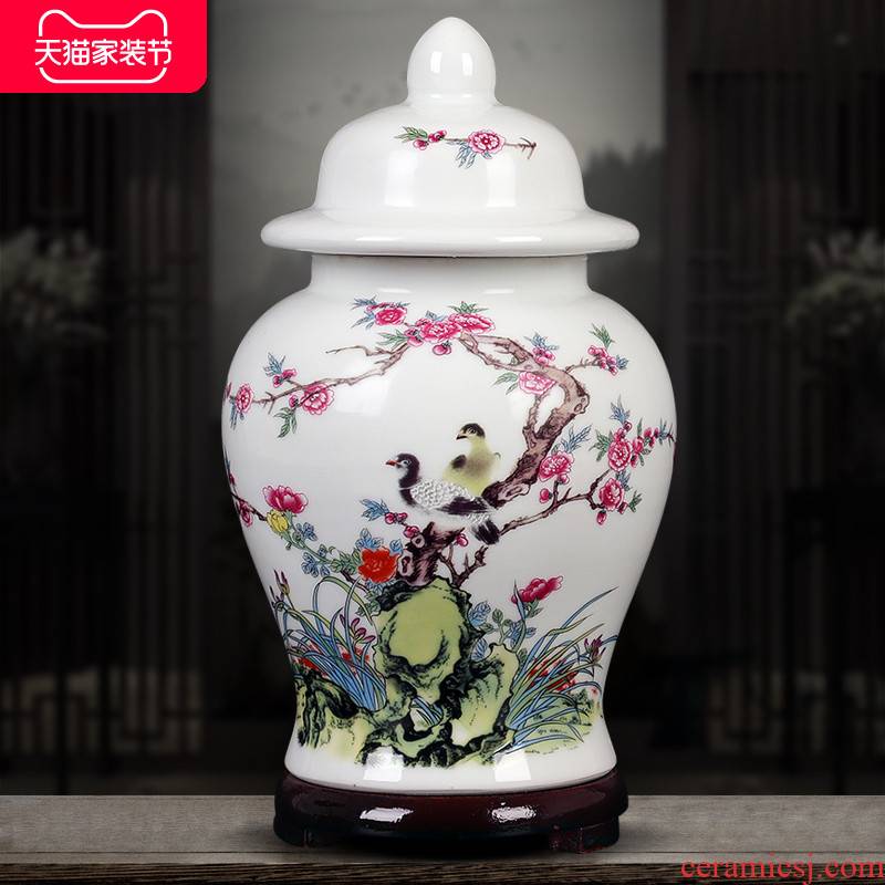 Jingdezhen ceramic tea pot seal pot POTS household saving POTS storage tanks, green tea, black tea pu - erh tea POTS