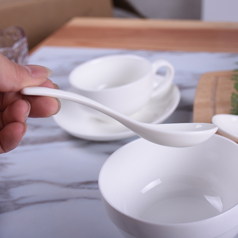 Creator ceramic spoon 50 domestic hotel restaurants ipads porcelain spoon, spoon, ladle white spoon, ladle
