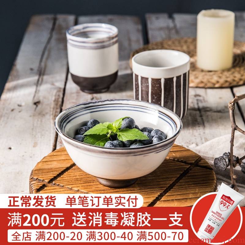 Jian Lin, contracted retro mugs of household ceramics creative breakfast cup milk cup ceramic coffee cup of water glass