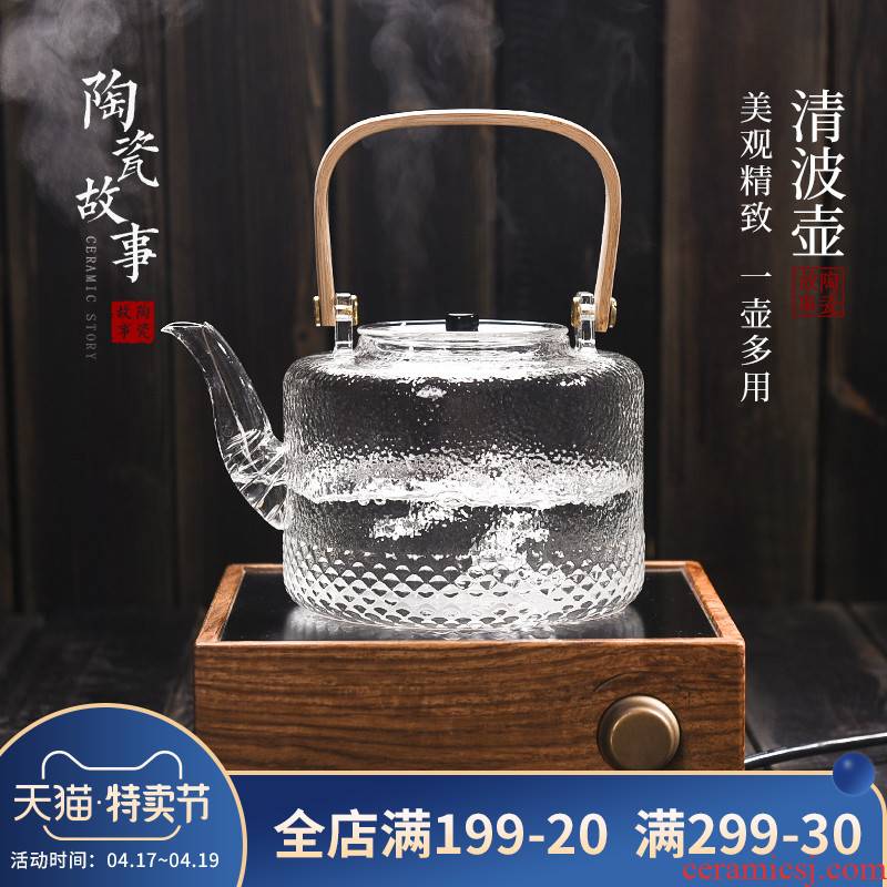 Glass kettle pot from the electric heat resisting high temperature girder TaoLu cooked this small tea stove teapot tea set
