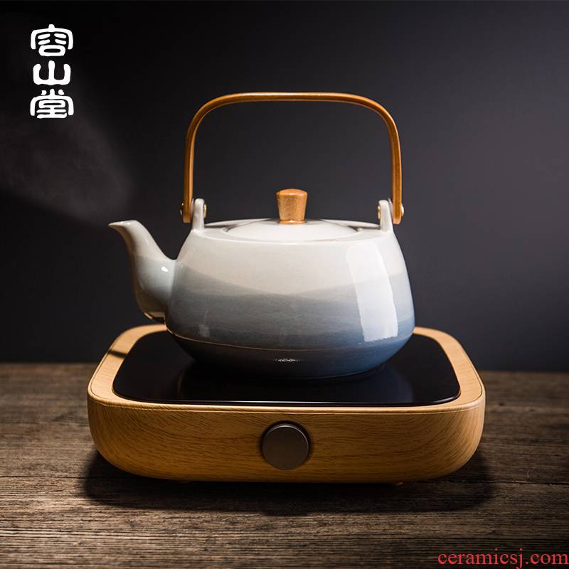 RongShan hall be precious little time three electric TaoLu boiled tea, the tea stove teapot ceramic kettle household kung fu tea set size